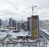 Ход строительства дома 1.4 в ЖК Нагорный -