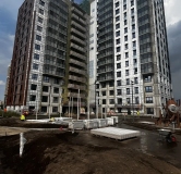 Ход строительства дома 1 в ЖК Уникум на Амирхана -