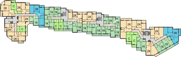 ЖК Розмарин - планировка 2 этажа