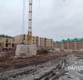 Ход строительства дома 46, блок Г, 1 этап в ЖК Семейный квартал Ритм -