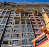 Ход строительства дома Позиция 5.2 в ЖК Октябрь парк -