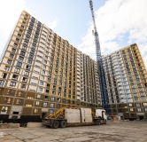Ход строительства дома 15.2 в ЖК Яблоневые сады -