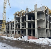 Ход строительства дома 140Б, 3 этап (поз.4) в ЖК Оникс -