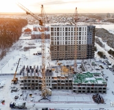 Ход строительства дома 2 в ЖК Дабл-Дабл -