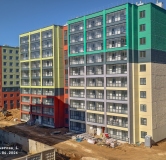Ход строительства дома 1.3 в ЖК Патриот -