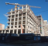 Ход строительства дома 1 в ЖК Уникум на Амирхана -
