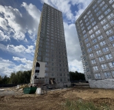 Ход строительства дома 1 в ЖК Разум в Академическом -