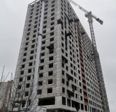 Ход строительства дома блок Б в ЖК Лазурный -