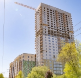 Ход строительства дома 5, секция Б в ЖК Мир Труд Май -