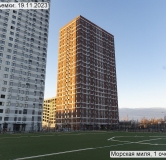 Ход строительства дома 21, корпус 2 в ЖК Морская Миля -