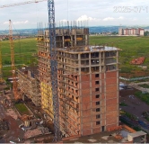 Ход строительства дома 1 в ЖК Аллея Парк -