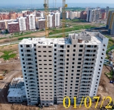 Ход строительства дома 11 в Микрорайон Нанжуль-Солнечный -