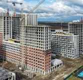Ход строительства дома 10, корпус 1 в ЖК Остров-сад -
