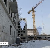 Ход строительства дома секция 1 в ЖК Вектор премиум-квартал -