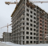 Ход строительства дома корпус 1.2 в ЖК Сэтл Ривьера -