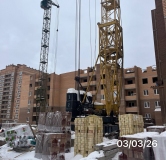 Ход строительства дома 32 в ЖК По ул. Шашина -