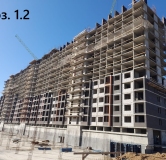 Ход строительства дома Позиция 1.2 в ЖК Октябрь парк -