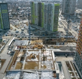 Ход строительства дома 19, секции 2-5 в ЖК Ясный Берег -