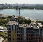 Ход строительства дома 3, секция 1-4 в ЖК Беринг -