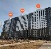 Ход строительства дома 25 в ЖК Авиатоr -