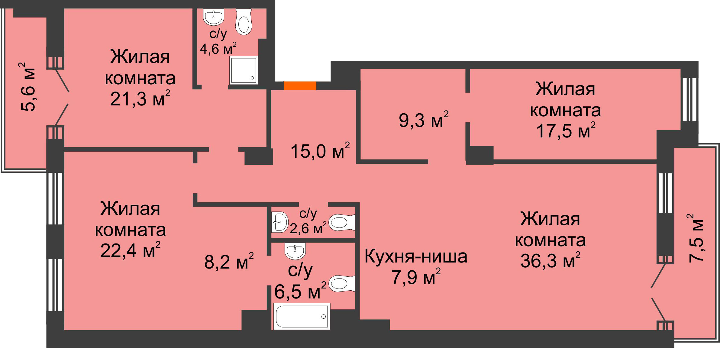 Самые большие квартиры в новостройках Самары можно приобрести в Ленинском районе