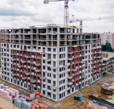 Ход строительства дома 33 в ЖК Новое Колпино -