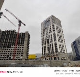 Ход строительства дома 1 в ЖК Рассвет -