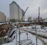 Ход строительства дома 1 в ЖК Матрица -