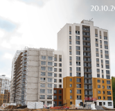 Ход строительства дома Позиция 13 в ЖК Бабяково -