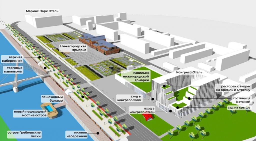 Гостиничный комплекс построят около Нижегородской ярмарки за 5,2 млрд рублей - фото 1
