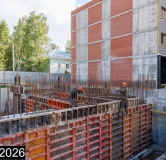 Ход строительства дома 6 в ЖК Альфа дом на Оборонщиков -