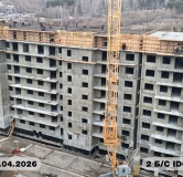 Ход строительства дома 1, 3 очередь в ЖК Радужный Парк -