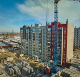 Ход строительства дома Б.1, 2 этап в ЖК Краснопольский -