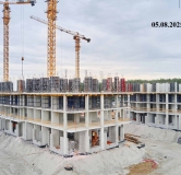 Ход строительства дома 32 в ЖК Символ -