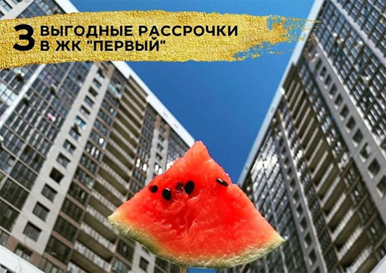 Одну рассрочку на покупку квартиры, парковки и кладовки в ЖК «Первый» запустила СК «Неометрия»