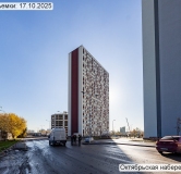 Ход строительства дома корпус 2.5 в ЖК Октябрьская Набережная -