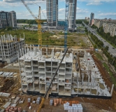 Ход строительства дома 2.1 в ЖК Клевер -