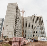 Ход строительства дома 1.3.1, секции А,Б,В в ЖК Новая Дема -