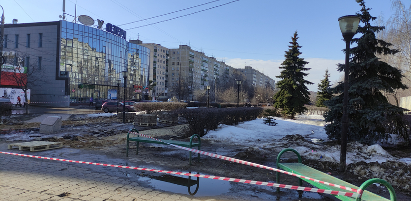Сквер 70 лет Октября в Сормовском районе Нижнего Новгорода начали благоустраивать - фото 1