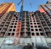 Ход строительства дома 1.4 в ЖК Нагорный -