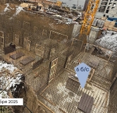 Ход строительства дома секция 4 в ЖК Вектор премиум-квартал -