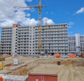 Ход строительства дома 1.3 в ЖК Патриот -