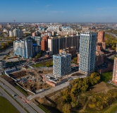 Ход строительства дома 1 в ЖК Горская Лагуна -