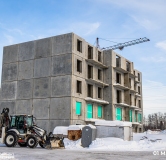 Ход строительства дома 4 в ЖК Родные росы -