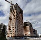 Ход строительства дома 133 в ЖК Сириус -