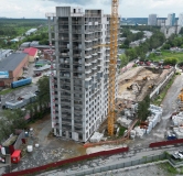 Ход строительства дома 1 в ЖК Комсомольский -