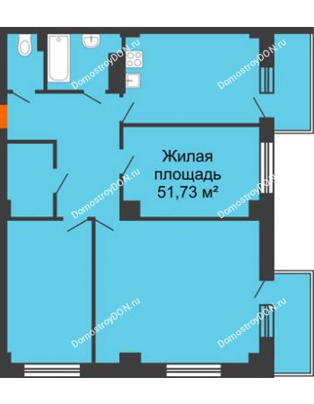 3 комнатная квартира 86,72 м² в ЖК Сокол Градъ, дом Литер 6