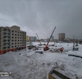 Ход строительства дома 5, секция 3.1, 3.2 в ЖК Красное Яблоко -