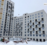 Ход строительства дома 1 в ЖК Гагарин Парк -