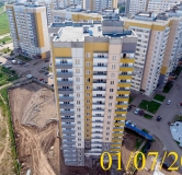 Ход строительства дома № 14 в Микрорайон Нанжуль-Солнечный -